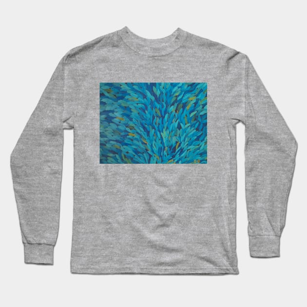 My interpretation of Eucalyptus leaves Long Sleeve T-Shirt by GarryGreenwood